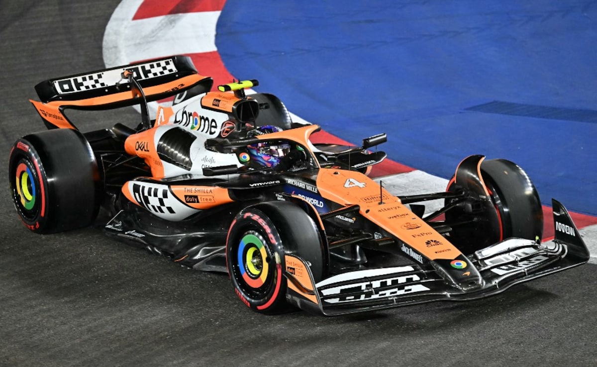 Lando Norris supera a Max Verstappen en la espectacular pole del Gran Premio de Singapur tras el accidente de Carlos Sainz