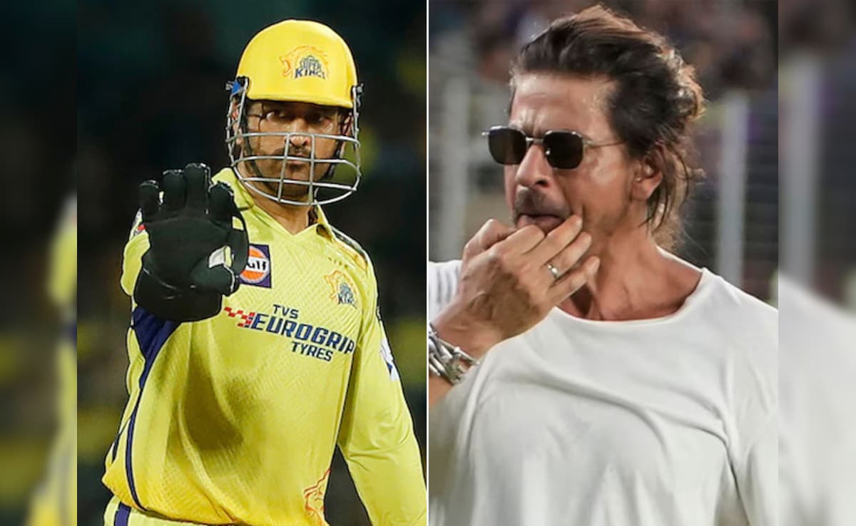 "Na Na Kar Ke Bhi 10 IPL...": El comentario de Shah Rukh Khan sobre MS Dhoni irrumpe en Internet