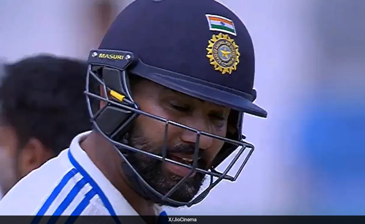 Rohit Sharma se enfurece después de sobrevivir a una llamada de LBW y pierde el terreno en la siguiente bola - Ver