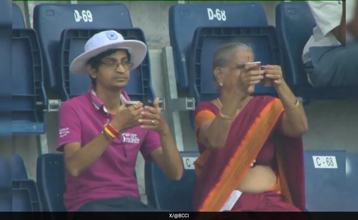 Una anciana celebra en las gradas el centenario de R Ashwin en Chepauk; el video se vuelve viral