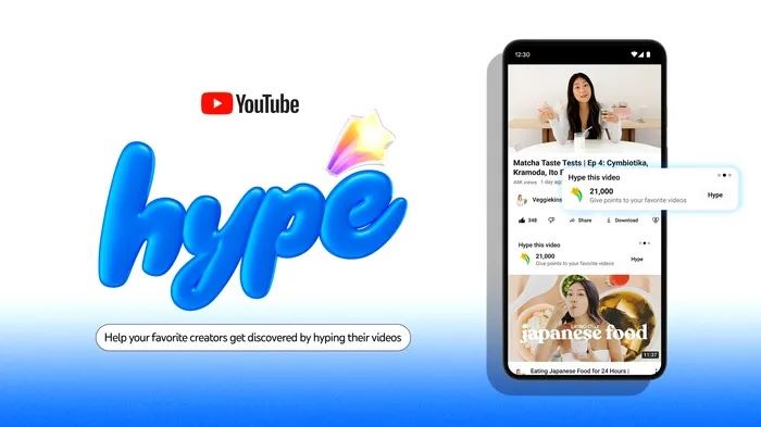 YouTube presenta 'Hype', una nueva forma para que los fans ayuden a los creadores más pequeños a aumentar su alcance