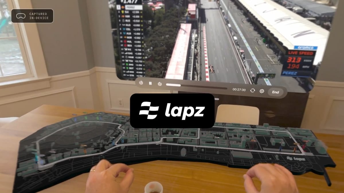 Lapz se ve obligado a pausar el vuelo de prueba de Apple Vision Pro por F1